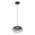 LED-Hängeleuchte VASO LED/4W/230V d 18 cm schwarz/rauchig