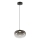 LED-Hängeleuchte VASO LED/4W/230V d 18 cm schwarz/rauchig