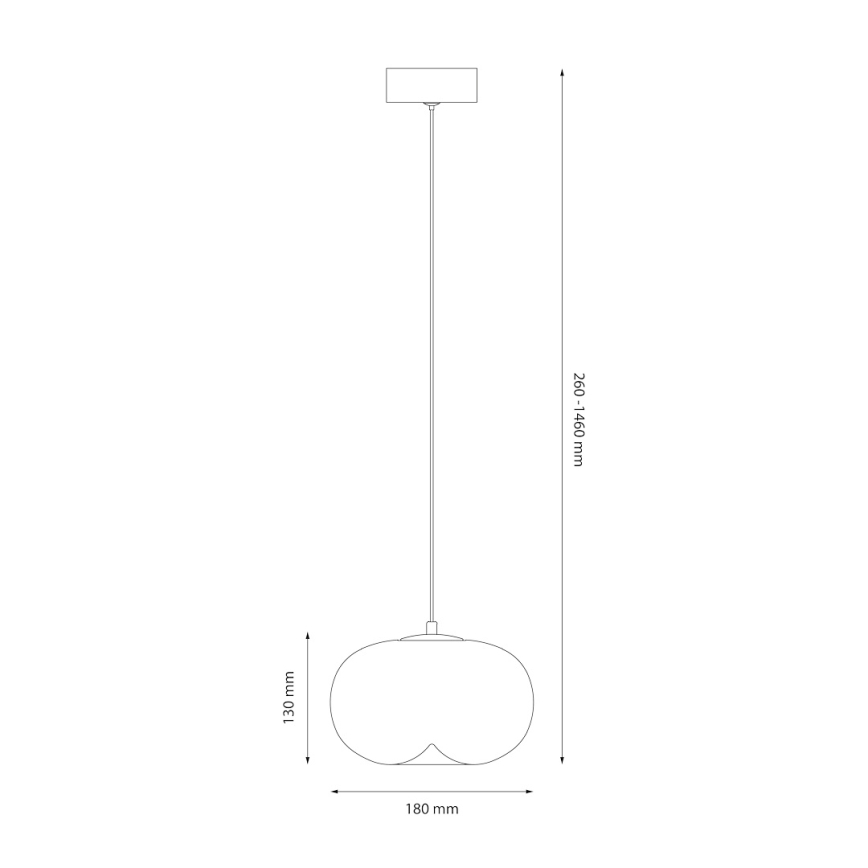 LED-Hängeleuchte VASO LED/4W/230V d 18 cm weiß