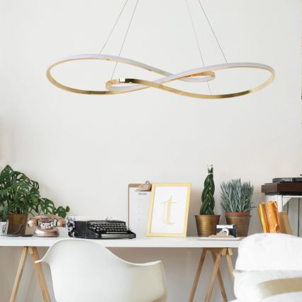 LED-Hängeleuchte ZUMBA LED/50W/230V golden