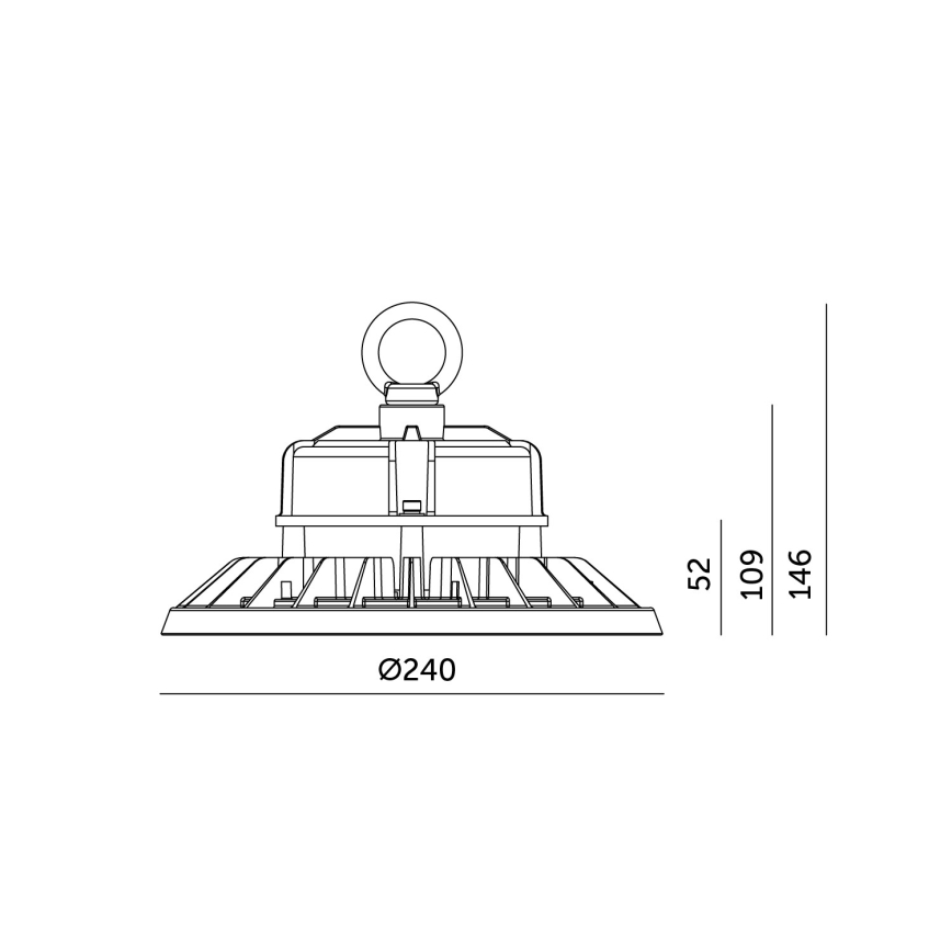 LED-Hochleistungs-Deckenleuchte RIO PRO HIGHBAY LED/100W/230V 4000K IP65