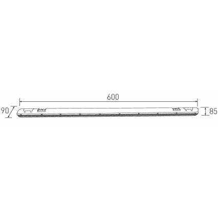 LED-Hochleistungs-Leuchtstofflampe DUST LED/20W/230V 4000K 60 cm IP65