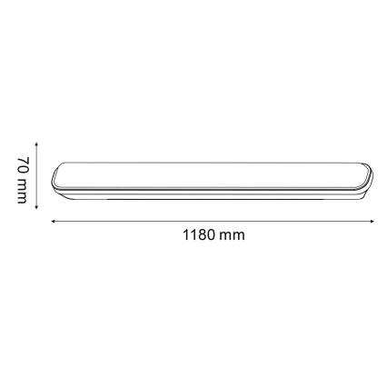 LED-Hochleistungs-Leuchtstofflampe LED/20W/230V IP65