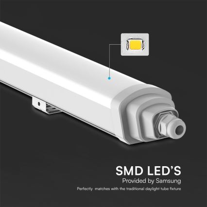LED-Hochleistungs-Leuchtstofflampe SAMSUNG CHIP LED/18W/230V 4000K IP65 60 cm