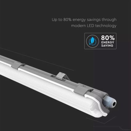 LED-Hochleistungs-Leuchtstofflampe T8 1xG13/18W/230V 6400K 120cm IP65