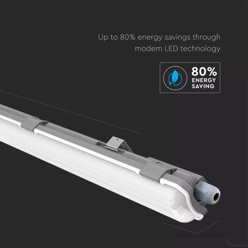 LED-Hochleistungs-Leuchtstofflampe T8 1xG13/18W/230V 6400K 120cm IP65