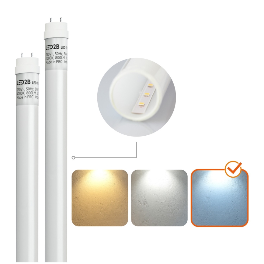 LED-Hochleistungs-Leuchtstofflampe T8 2xG13/18W/230V 6500K IP65