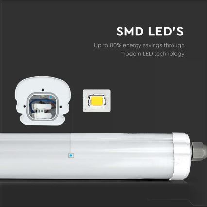 LED-Hochleistungs-Leuchtstoffröhre G-SERIES LED/48W/230V 6500K 150cm IP65