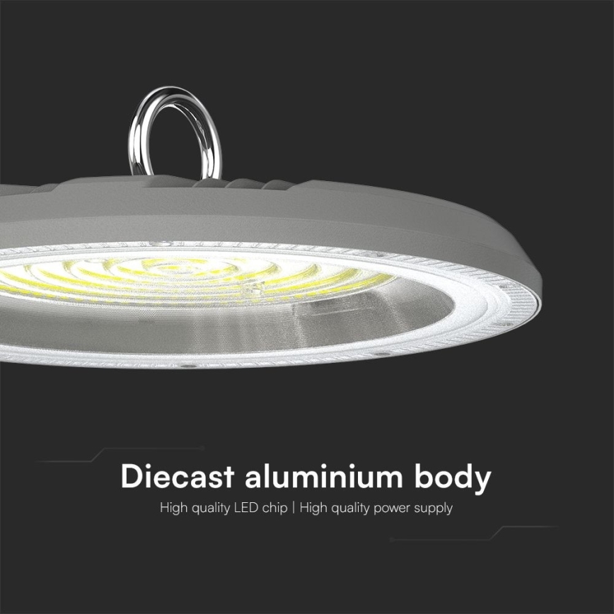 LED-Hochleistungsleuchte High Bay LED/100W/230V 3000/4000/6500K IP65 ø 23,5 cm