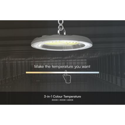 LED-Hochleistungsleuchte High Bay LED/100W/230V 3000/4000/6500K IP65 ø 23,5 cm