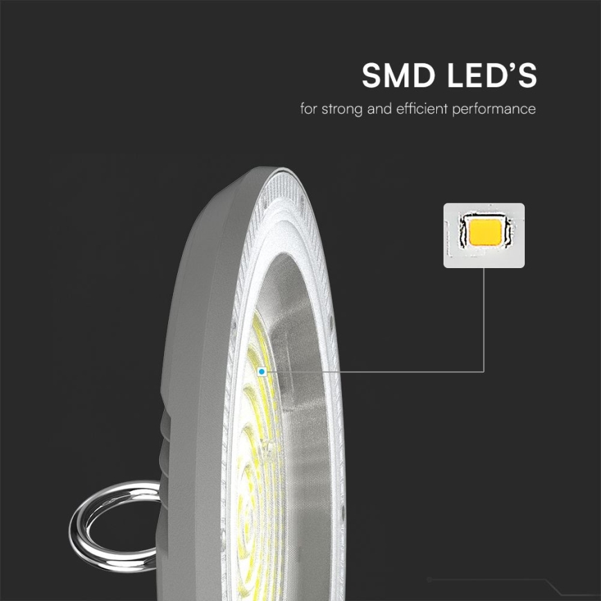 LED-Hochleistungsleuchte High Bay LED/100W/230V 3000/4000/6500K IP65 ø 23,5 cm