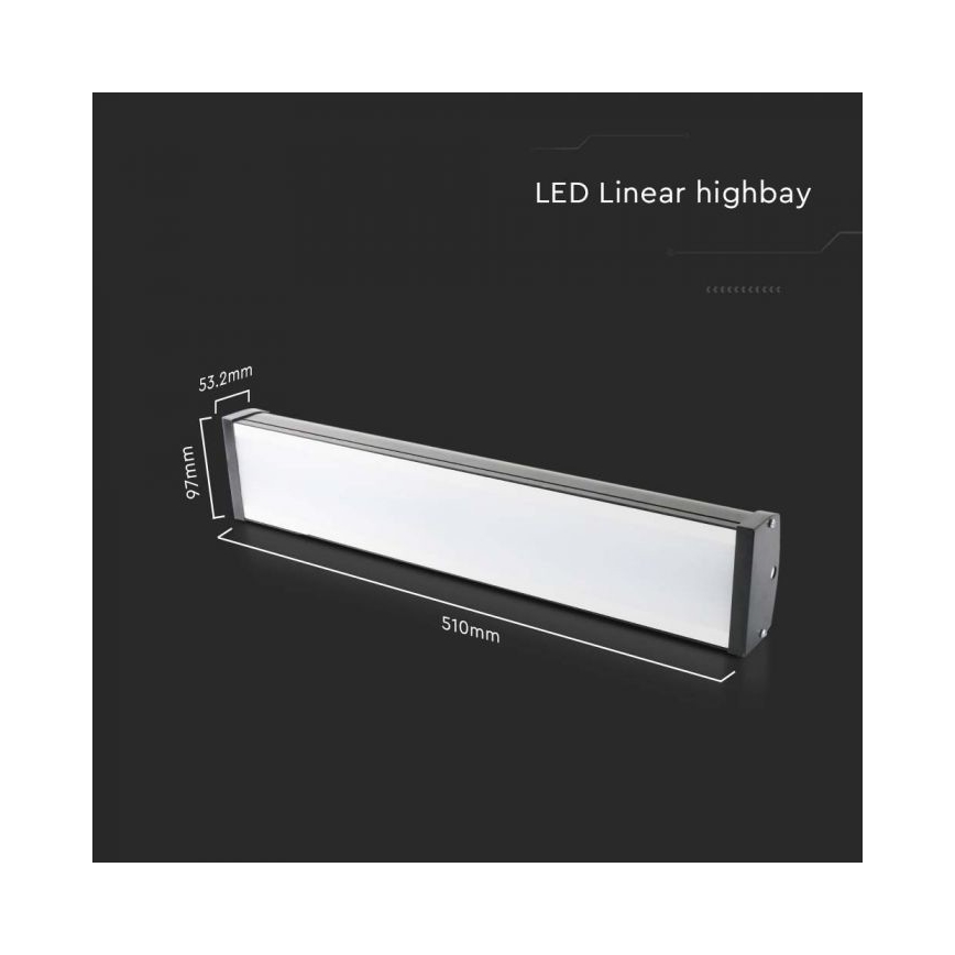 LED-Hochleistungsleuchte High Bay LED/100W/230V 4000K IP65