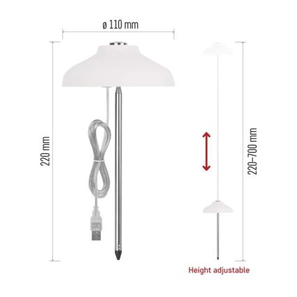 LED-Innenlampe zur Pflanzenzucht GROW LED/5W/5V