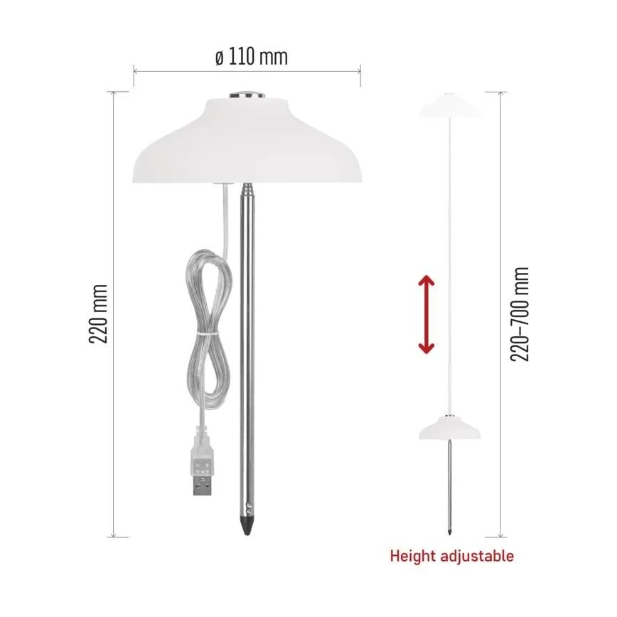 LED-Innenlampe zur Pflanzenzucht GROW LED/5W/5V