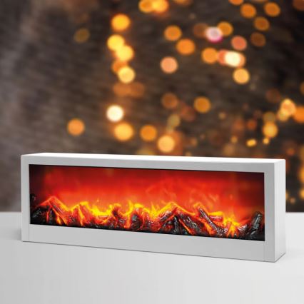 LED-Kamin-Dekoration 10xLED/3xC/5V