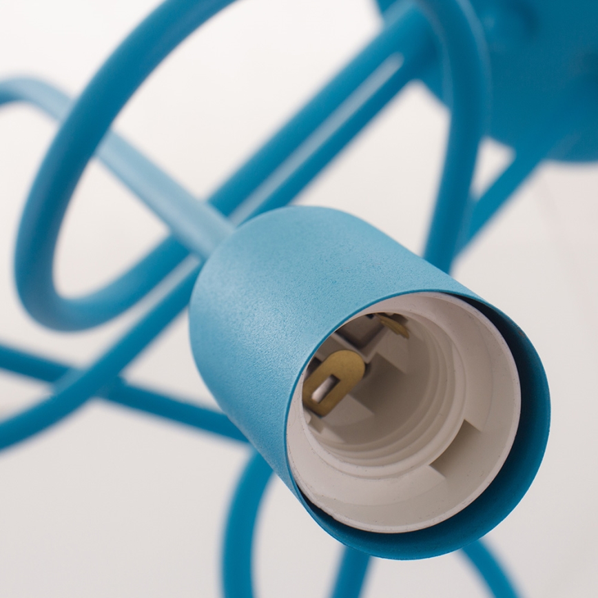 LED Kinder-Aufputz-Deckenleuchte OXFORD 3xE27/15W/230V blau