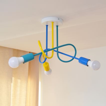 LED Kinder-Deckenleuchte OXFORD 3xE27/15W/230V