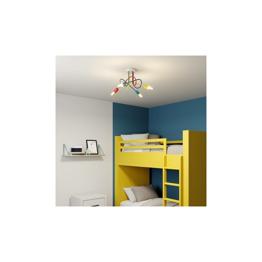 LED Kinder Deckenleuchte OXFORD 4xE27/10W/230V