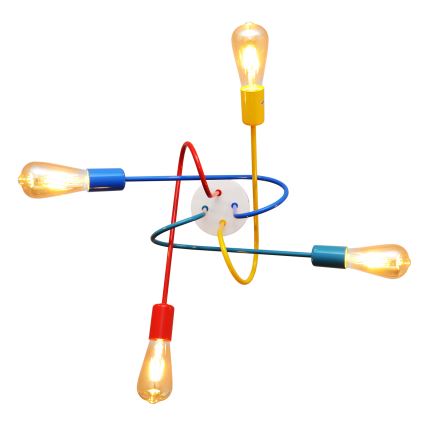 LED Kinder Deckenleuchte OXFORD 4xE27/10W/230V