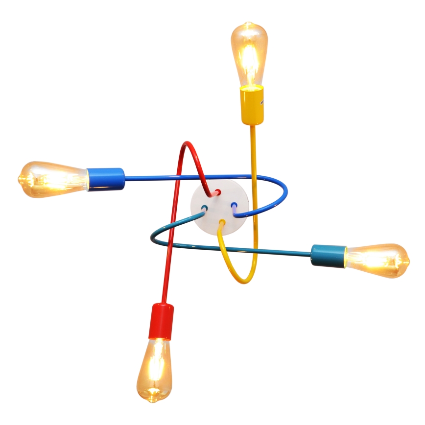 LED Kinder Deckenleuchte OXFORD 4xE27/10W/230V