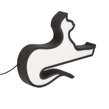 LED-Kinder-Schreibtischlampe CAT LED/13W/230V schwarz