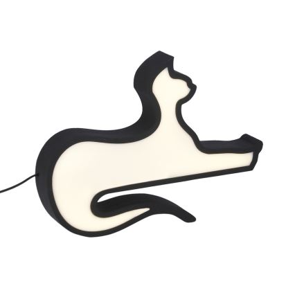 LED-Kinder-Schreibtischlampe CAT LED/13W/230V schwarz