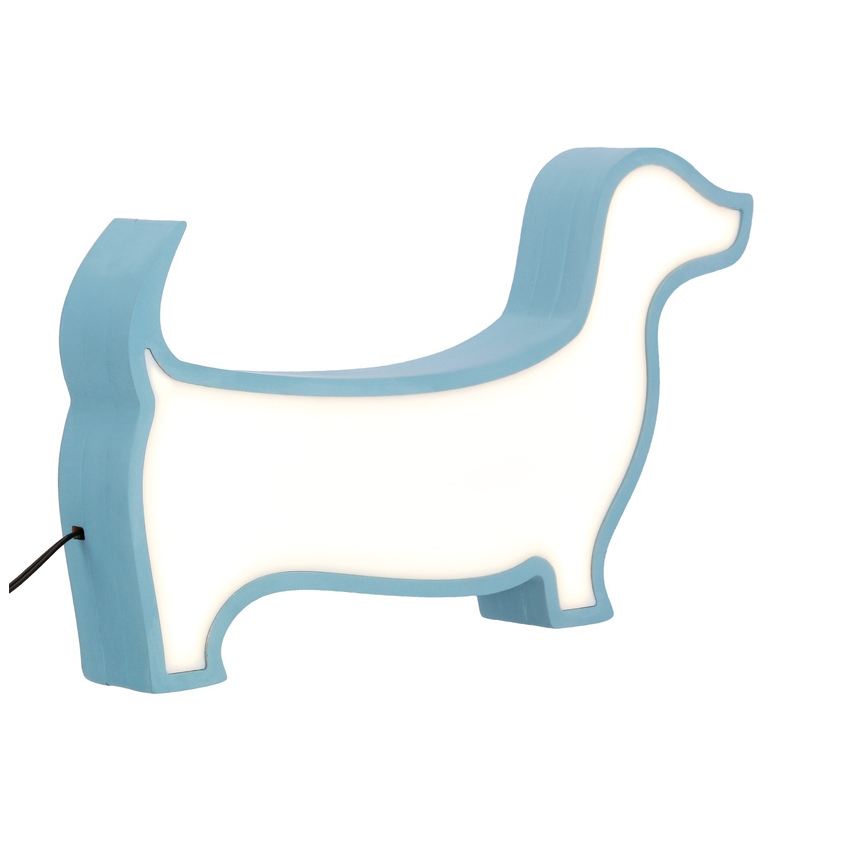 LED Kinder-Tischlampe DOG LED/12W/230V blau