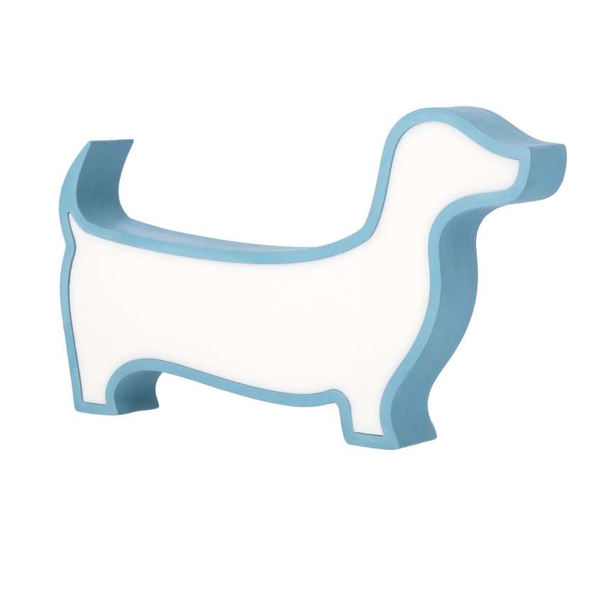 LED Kinder-Tischlampe DOG LED/12W/230V blau