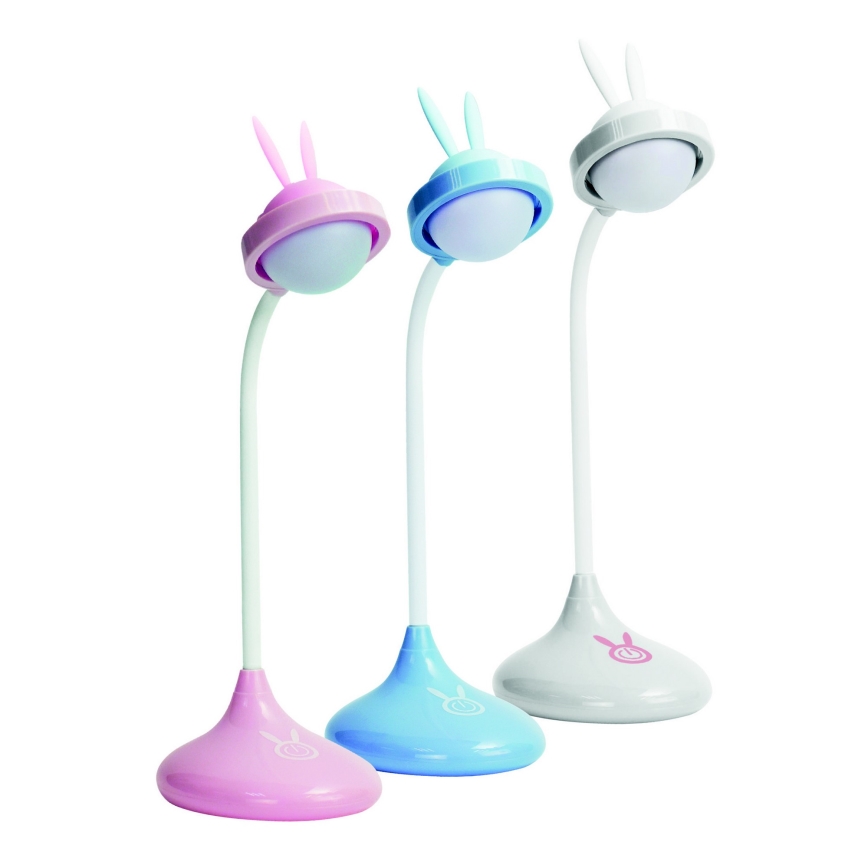 LED-Kinder-Touch-Lampe RABBIT LED/0,4W/5V 3000/6500K blau + USB
