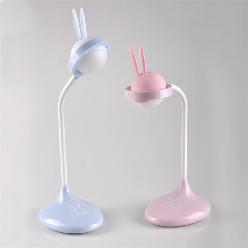 LED-Kinder-Touch-Lampe RABBIT LED/0,4W/5V 3000/6500K blau + USB