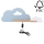 LED-Kinder-Wandleuchte mit Ablage CLOUD LED/5W/230V blau/weiß
