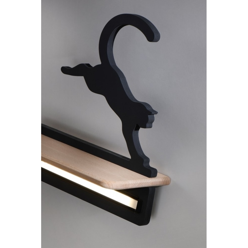 LED-Kinder-Wandleuchte mit Regal JUMPING CAT LED/5W/230V