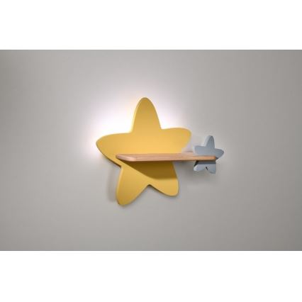 LED-Kinder-Wandleuchte mit Regal STAR LED/5W/230V