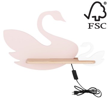 LED-Kinder-Wandleuchte mit Regal SWAN LED/5W/230V