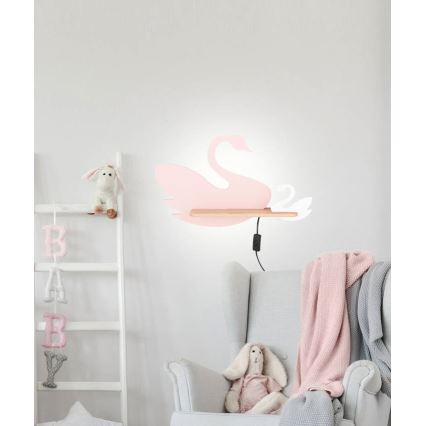 LED Kinder-Wandleuchte mit Regal SWAN LED/5W/230V,