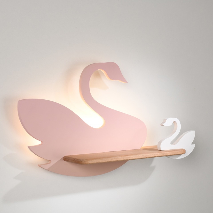 LED Kinder-Wandleuchte mit Regal SWAN LED/5W/230V,