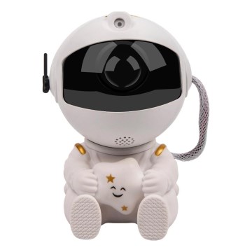 LED Kinderprojektor 230V Astronaut 12,5 cm + Fernbedienung