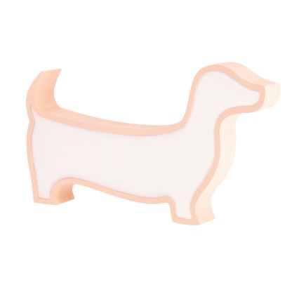 LED Kinderschreibtischlampe DOG LED/12W/230V rosa