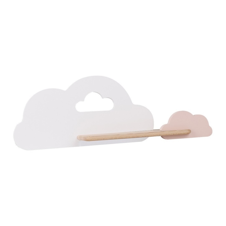 LED-Kinderwandleuchte mit Ablage CLOUD LED/5W/230V weiß/rosa
