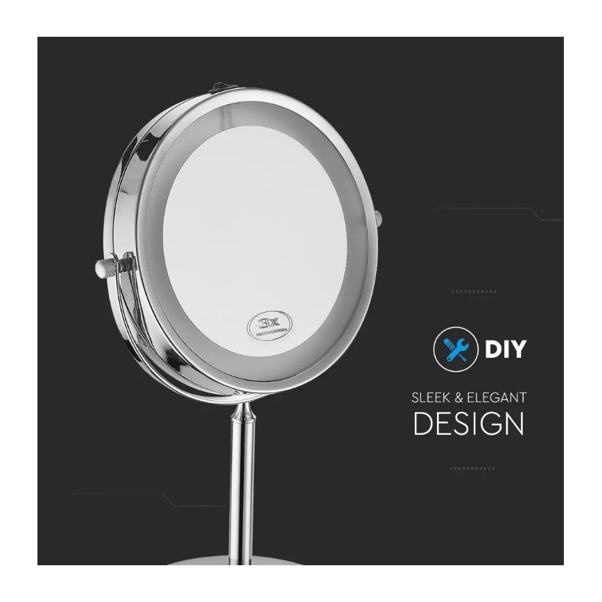 LED-Kosmetikspiegel LED/3W/6V IP44