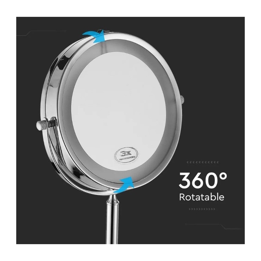 LED-Kosmetikspiegel LED/3W/6V IP44