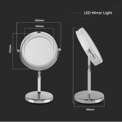 LED-Kosmetikspiegel LED/3W/6V IP44