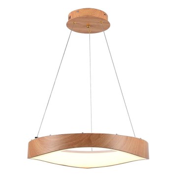 LED-Kronleuchter an Aufhängung LED/25W/230V 3000K ø 50 cm braun