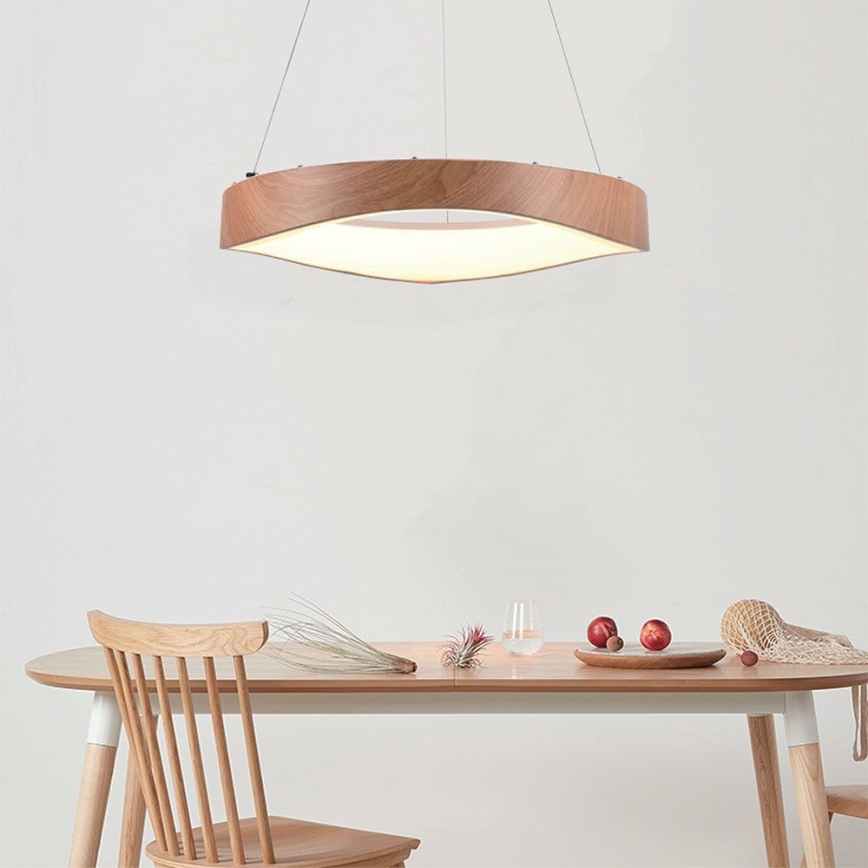 LED-Kronleuchter an Aufhängung LED/25W/230V 3000K ø 50 cm braun