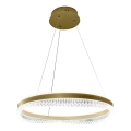 LED-Kronleuchter an Aufhängung LED/52W/230V d 60 cm golden