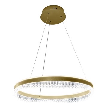 LED-Kronleuchter an Aufhängung LED/52W/230V d 60 cm golden