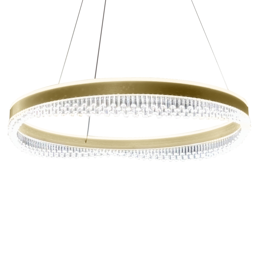LED-Kronleuchter an Aufhängung LED/52W/230V d 60 cm golden