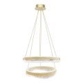 LED-Kronleuchter an Aufhängung LED/85W/230V d 60 cm golden