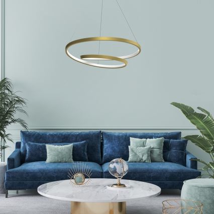 LED-Kronleuchter an Aufhängung LUCERO LED/48W/230V golden