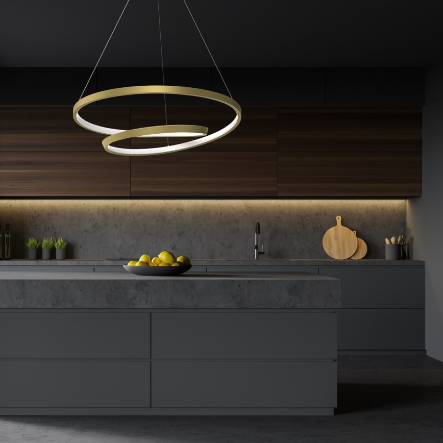 LED-Kronleuchter an Aufhängung LUCERO LED/48W/230V golden